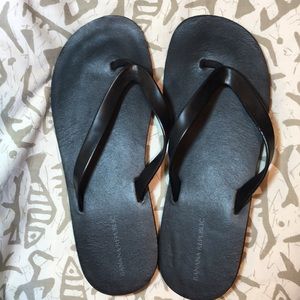 Banana Republic Black Flip Flops Size 10